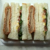 Vege-soy-katsu Sandwich at T's Tantan - Tokyo JR Station in Tokyo