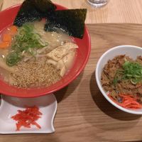 Ramen + soy meat at T's Tantan - Tokyo JR Station in Tokyo