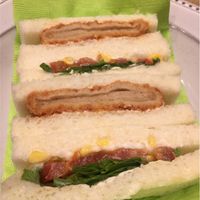 Soy-katsu sandwiches - 550¥ at T's Tantan - Tokyo JR Station in Tokyo