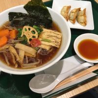 Vegan ramen at T's Tantan - Tokyo JR Station in Tokyo