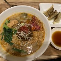 Sesame ramen at T's Tantan - Tokyo JR Station in Tokyo