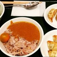 Curry and dumplings at T's Tantan - Tokyo JR Station in Tokyo