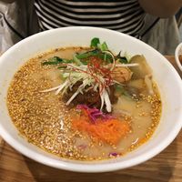 Golden sesame ramen  at T's Tantan - Tokyo JR Station in Tokyo