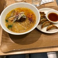 Ramen and gyoza at T's Tantan - Tokyo JR Station in Tokyo