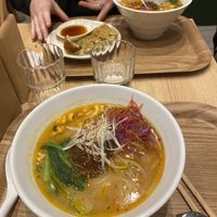 White sesame ramen at T's Tantan - Tokyo JR Station in Tokyo