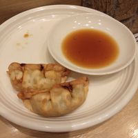 Deep fried gyoza 😔 at T's Tantan - Tokyo JR Station in Tokyo