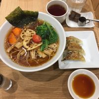 Regular goyza, not deep fried at T's Tantan - Tokyo JR Station in Tokyo