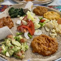 Atikilt beyeainetu - vegan combo  at Restaurante Habesha in Madrid