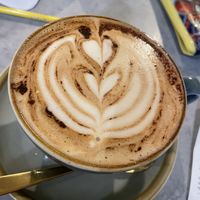 Mocha with oat milk   at Mayhap in Manchester