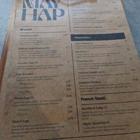Limited vegan options at Mayhap in Manchester