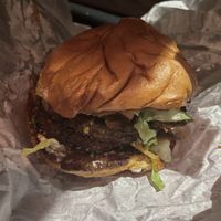 Double bacon cheese burger   at Arlo's Food Truck - Cheerup Charlie's in Austin