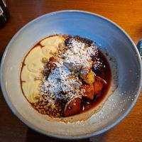 Apple & blackberry crumble at The House Restaurant in Howth