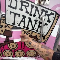 The famous vegan arm 🙂  at The Drink Tank in San Antonio