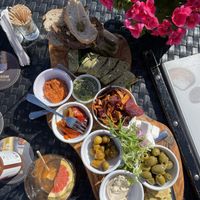 Amazing vegan snack platter   at Havenpaviljoen De Dining in Oost-vlieland