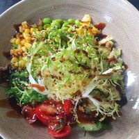 Vegan pokebowl at Havenpaviljoen De Dining in Oost-vlieland