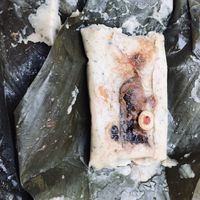 Vegan tamale at Hostel Shakti in San Jose