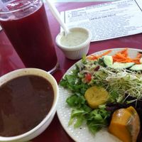 Plato del dia part 1 at Hostel Shakti in San Jose