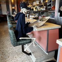 Fun Halloween decorations  at Swingers Hollywood in Los Angeles