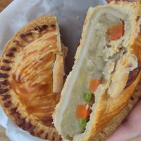 Inside of vegan pie. at JL Bean Bakery in Thornton-cleveleys