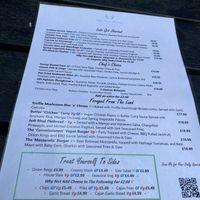 Menu at New Forest Inn in Lyndhurst