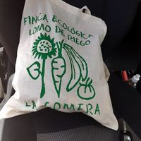 Bolsa tela algodón at Finca Ecologico Lomo del Riego in La Gomera