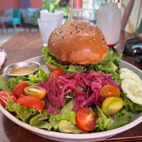 Burger  at Atípico in San Jose