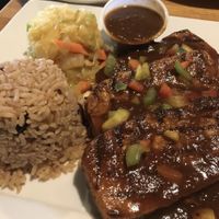 Spicy Jerk Tofu Steaks   at Spice Island Grill in Colorado Springs
