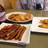 Tofu fries, plantains, and sweet potatoes  at Spice Island Grill in Colorado Springs