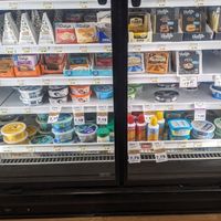 Vegan cheese section, including cream cheese at Huckleberry's Natural Market in Spokane