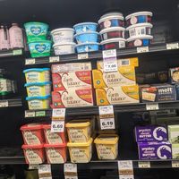 Vegan butter section including sour cream at Huckleberry's Natural Market in Spokane