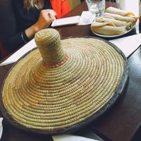 This is how the vegan platter is served. at Mosob in West London