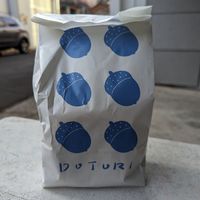 Cute little takeaway bag at Dotori 도토리 in Seoul