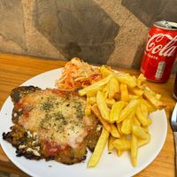Aubergine schnitzel  at El Rincón De Sole in Gueejar Sierra