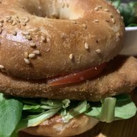 VG chicken bagel   at Bagels & Beers in Girona