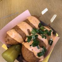 Corn dogs  at Bouffe-moi! in Montreal