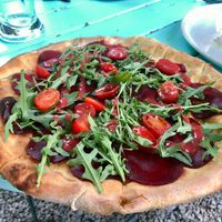 Vegan Pizza at Waldschänke Dornheim in Wurzburg