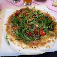 Veganer Flammkuchen at Waldschänke Dornheim in Wurzburg