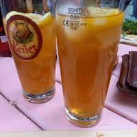 Eistee Maracuja hausgemacht at Waldschänke Dornheim in Wurzburg