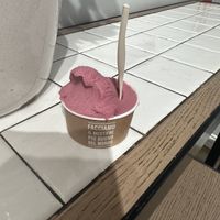 Blueberry lemon elderberry vegan  at Gelateria La Romana in Valencia