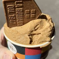 Black coffee  at Gelateria La Romana in Valencia