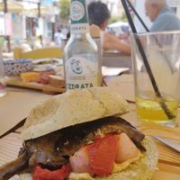 Vegan panini at Drogheria Pugliese in Ostuni