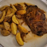 Imam baildi (aubergine) at To Choriátiko - Το χωριάτικο in Aridaia