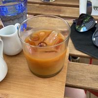 cold brew w/ oat milk pt 2   at Bonjo in Paris