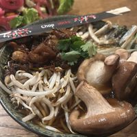 
Ramen noodles crispy jackfruit 27€  at Brasserie LouLou in Cadzand