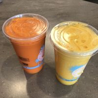 Fresh squeezed orange juice 
Endless summer - carrot ginger   at Playa Bowls in Fort Myers