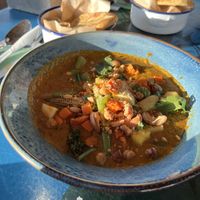 Vegan curry met basmati rijst   at Brouw in Ouddorp