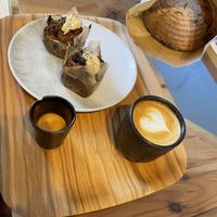 Sugar free Baked oats, oat flattie and sourdough   at Picnic in Sagres