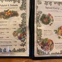 Menu at eatYOGAstudio in Hayama