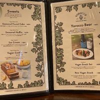 Menu at eatYOGAstudio in Hayama