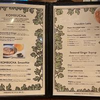 Menu at eatYOGAstudio in Hayama